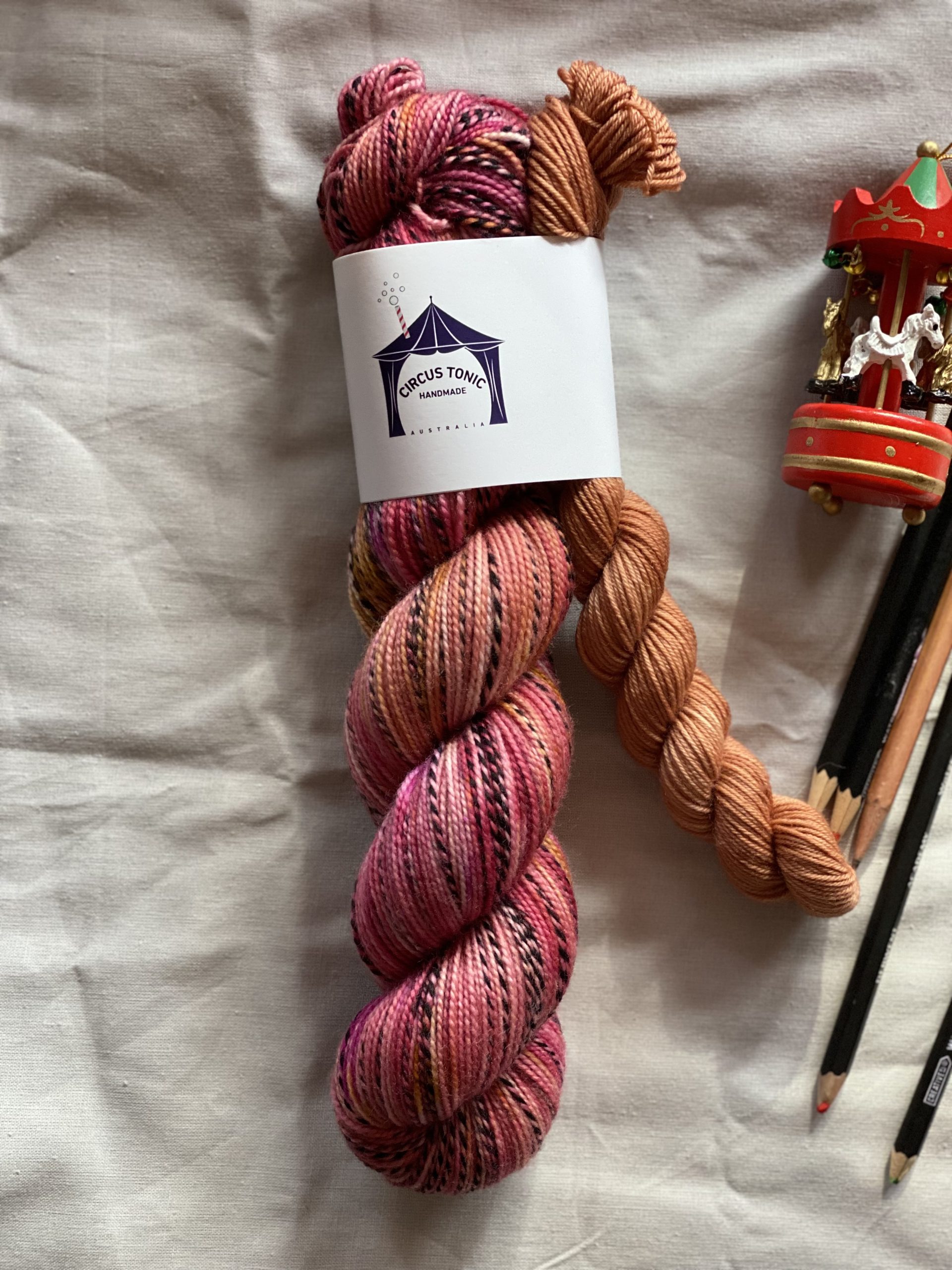 Rhubarb and Caramel Crunadh Zebra Sock Set - Image 2