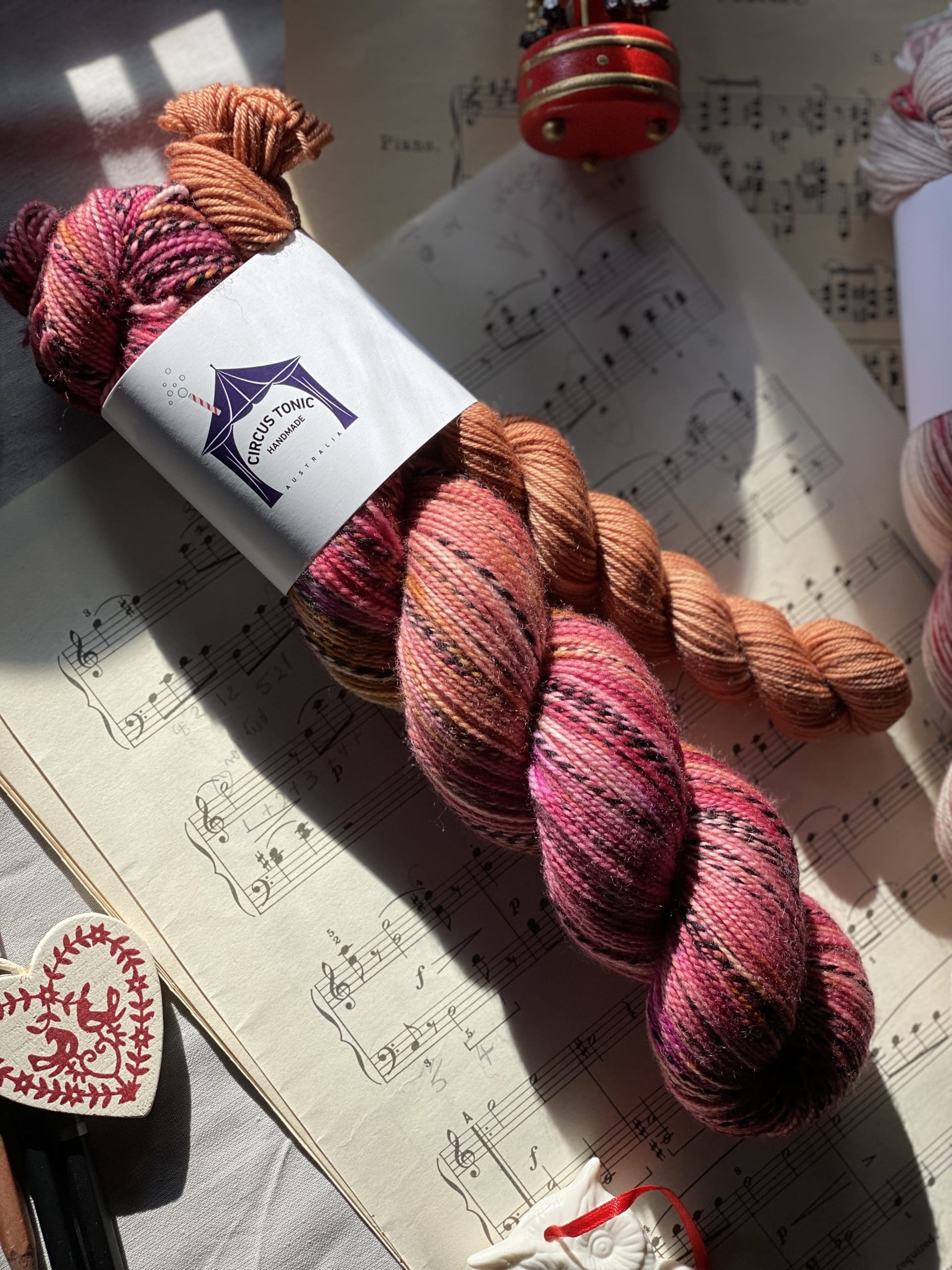 Rhubarb and Caramel Crunadh Zebra Sock Set