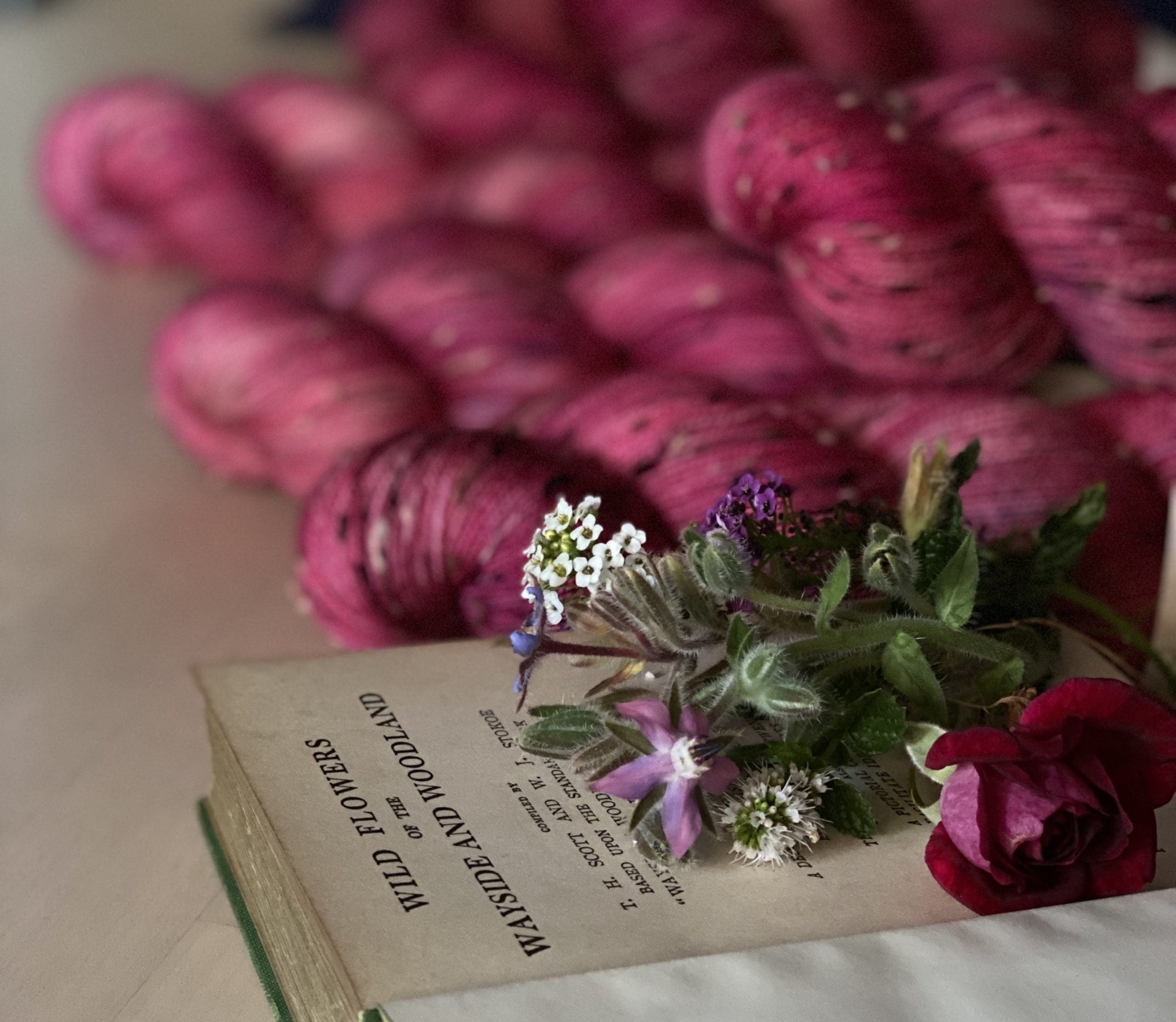 Wild Strawberry Shindig Donegal Tweed Fingering