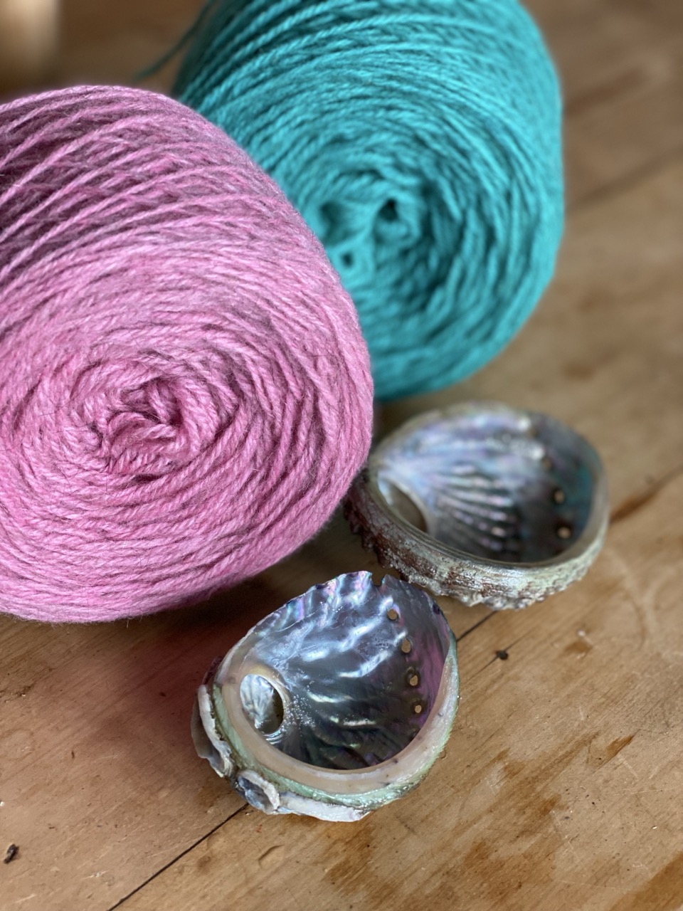 Merino Possum Woollen Spun Abalone Shell - Image 3